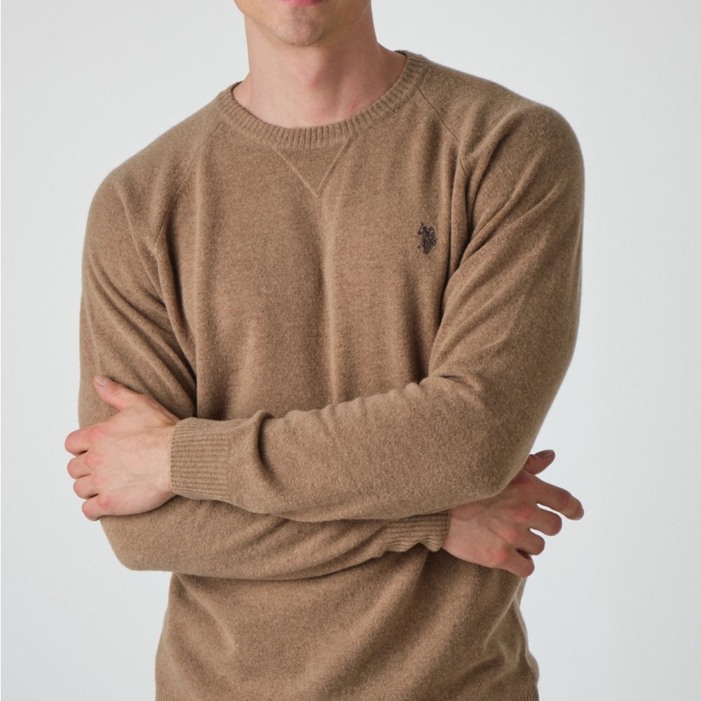 Tan Polo Long Sleeve Shirt
